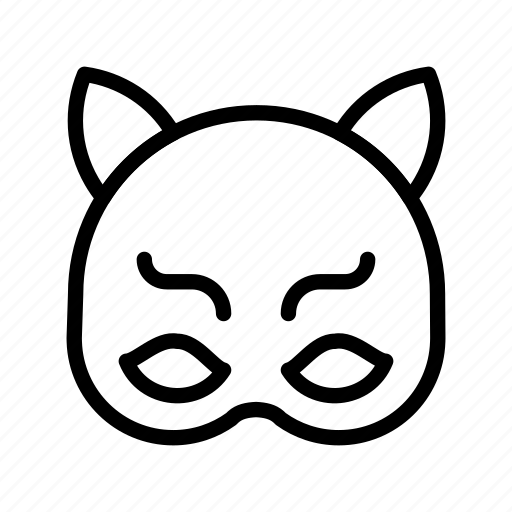 Cat, mask, cat mask, role play, halloween mask, party mask icon - Download on Iconfinder