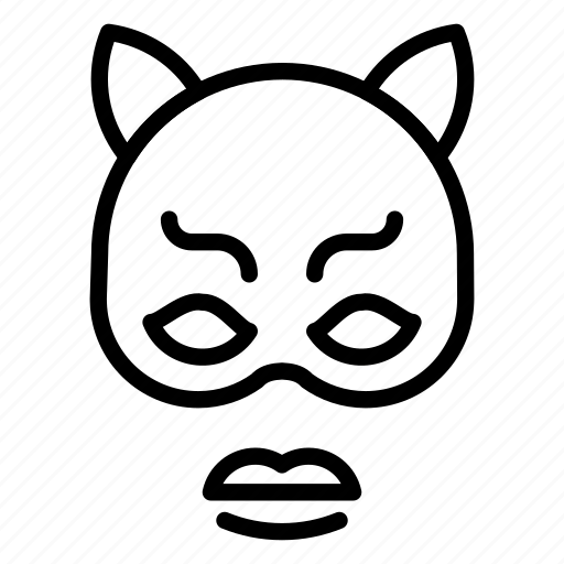 Cat mask, superhero, cat, kink, comics, catwoman icon - Download on Iconfinder
