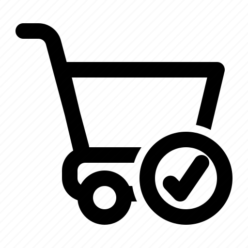 Cart, check, shopping cart, purchase, commerce icon - Download on Iconfinder