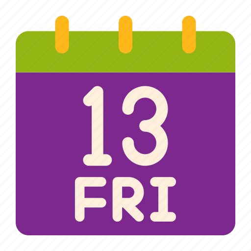 Friday 13th, ghost, scary, halloween, horror, superstition, date icon - Download on Iconfinder