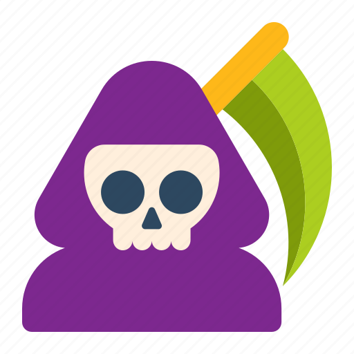 Grim reaper, death, ghost, skeleton, halloween, horror, supernatural icon - Download on Iconfinder