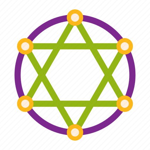 Magic circle, hexagram, magical, witchcraft, superstition, ritual icon - Download on Iconfinder