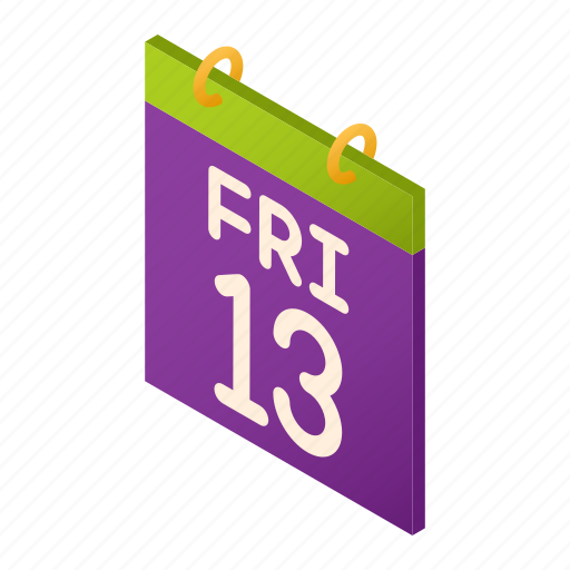 Friday 13th, ghost, scary, halloween, horror, superstition, date icon - Download on Iconfinder
