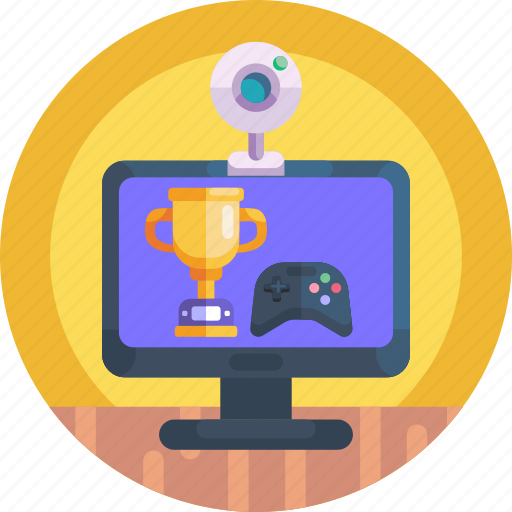 Award, trophy, computer games, esports, gamepad, egames, video camera icon - Download on Iconfinder