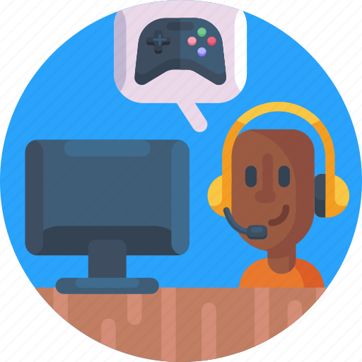 Gaming, esports, gamepad, headphones, console, computer games icon - Download on Iconfinder