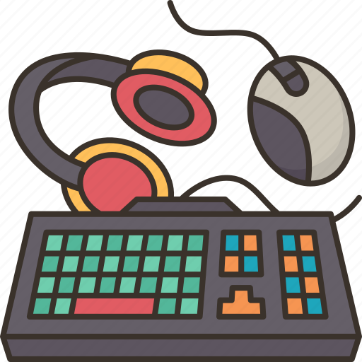 Computer, keyboard, gaming, device, electronic icon - Download on Iconfinder