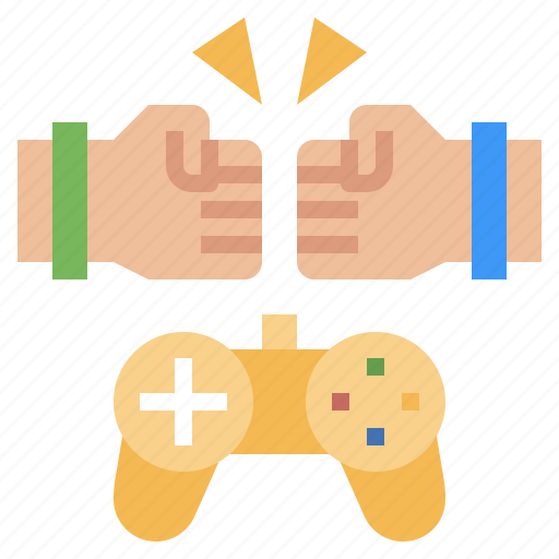 Console, controller, hands, joystick, overpowered icon - Download on Iconfinder
