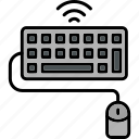 keyboard, and, mouse, accessories, appliances, computer