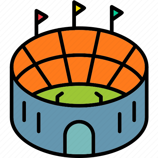 Stadium, arena, building, court, sports icon - Download on Iconfinder