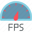 fps, frames, game, per, second, speedometer, video