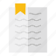 bookmark, paper, document, file, page, favorite, ui, save 