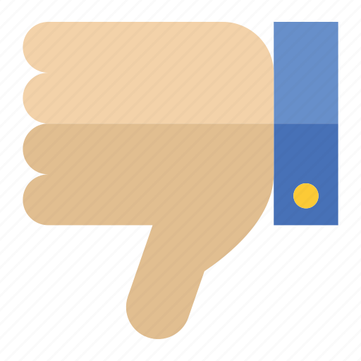 Dislike, hand, dislike hand, review, unlike, thumb-down, gesture icon - Download on Iconfinder