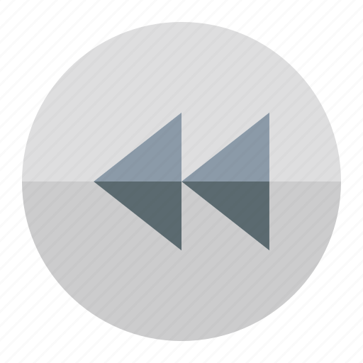 Rewind, arrow, direction, orientation, multimedia option, ui, back arrow icon - Download on Iconfinder