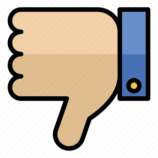 Dislike, hand, thumbs-down, review, unlike, thumb-down, gesture icon - Download on Iconfinder