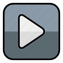 play button, video, video player, movie, start, play, ui, music and multimedia