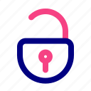unlock, padlock, unprivacy, not, secure, open, privacy
