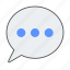 chat, message, bubble 