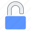 unlock, lock, secure, padlock 
