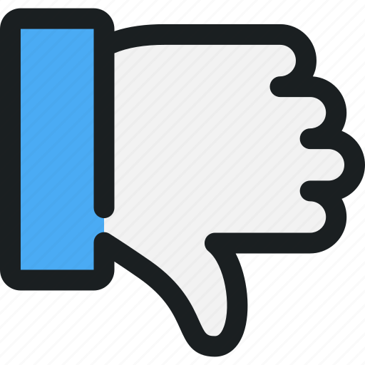 Dislike, thumb down, unlike, hate, bad, disagree, rejected icon - Download on Iconfinder