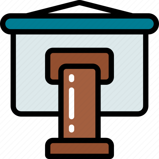 Business, essentials, podium, presentation, stand icon - Download on Iconfinder