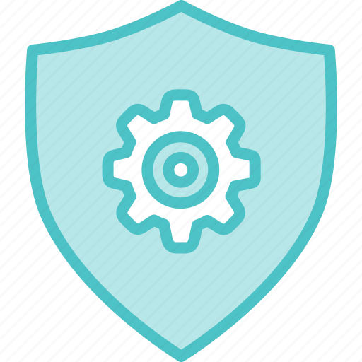 Gear, security, shield icon - Download on Iconfinder