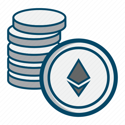 Coin, coins, ethereum, money icon - Download on Iconfinder