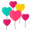 balloon, heart, love, marriage, romance, valentine, wedding 