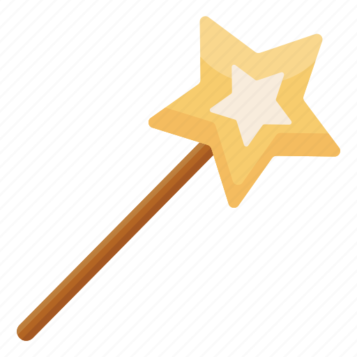 Magic, wand, fairy wand, magic wand, light wand, star wand icon - Download on Iconfinder