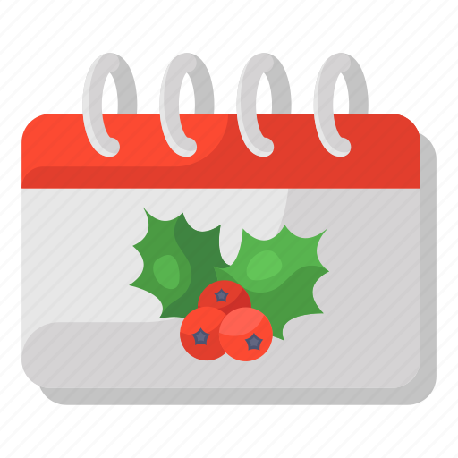 Christmas, calendar, christmas calendar, yearbook, event calendar, daybook icon - Download on Iconfinder