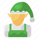 christmas, elf, human, person, boy, christmas elf