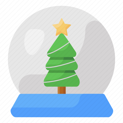Christmas, globe, crystal ball, christmas globe, decorative globe, glass ball, snow christmas globe icon - Download on Iconfinder