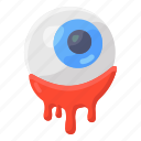 eyeball, eye, organ, scary eye, zombie eye
