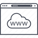 cloud, website, www 