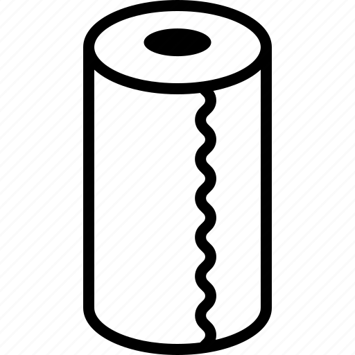 Disposable, kitchen, paper, roll, towel, towels, vertical icon - Download on Iconfinder