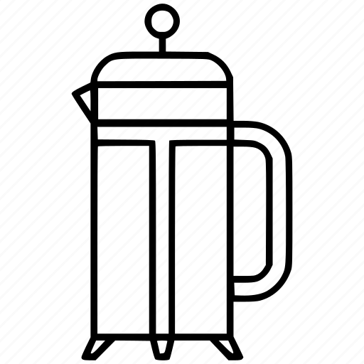 Frenchpress, press, drinks icon - Download on Iconfinder