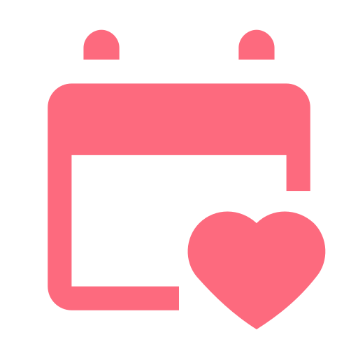 Calendar, care, donation, heart icon - Free download