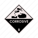 corrosive, hazardous, material