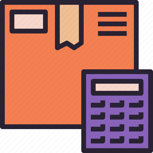 Calculator, shipping, cost, rate, service, box, mail icon - Download on Iconfinder