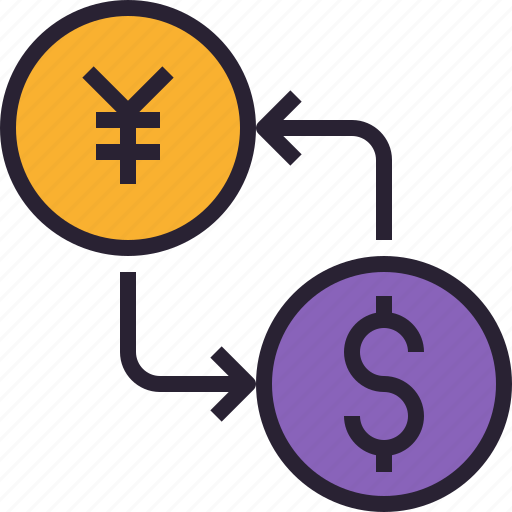 Currency, exchange, rate, coin, transfer, international, money icon - Download on Iconfinder