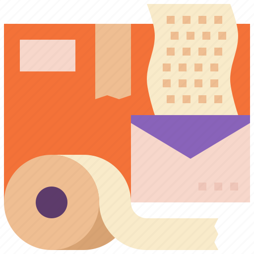 Packing, supplies, tape, bubble, wrap, mail, box icon - Download on Iconfinder
