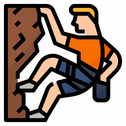 Climbing, extreme, rock, wall icon - Download on Iconfinder