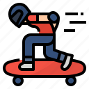 downhill, extreme, longboarding, skate