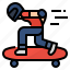 downhill, extreme, longboarding, skate 