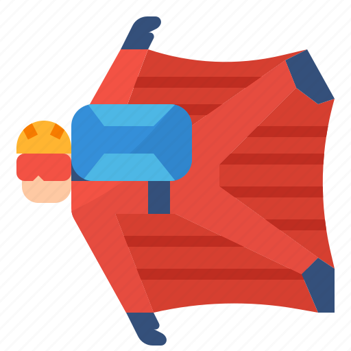 Extreme, flying, sport, wingsuit icon - Download on Iconfinder