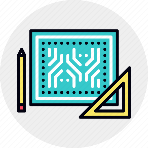 Blueprint, circuit, electronics, engineering, hardware, scheme icon - Download on Iconfinder