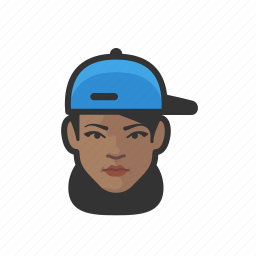 House, painter, black, female, avatar icon - Download on Iconfinder