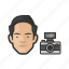 photographer, asian, male, avatar 