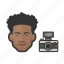 photographer, black, male, avatar 