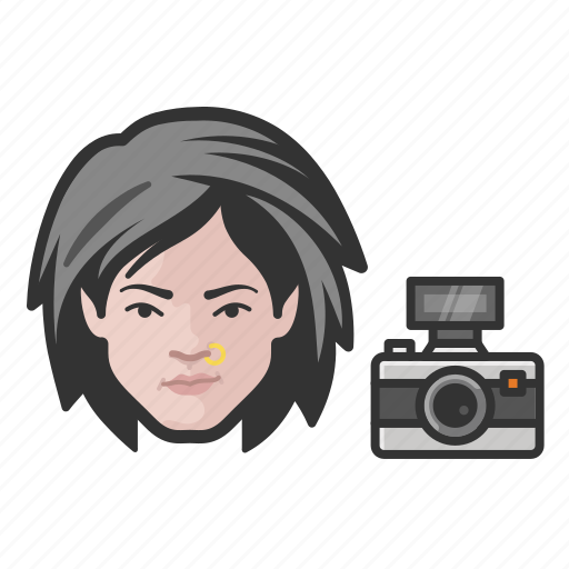 Photographer, white, female, avatar icon - Download on Iconfinder