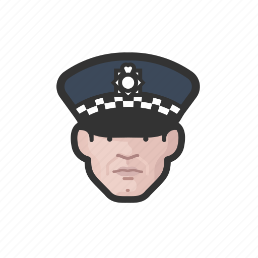 Police, officer, scotland, yard, caucasian, man icon - Download on Iconfinder